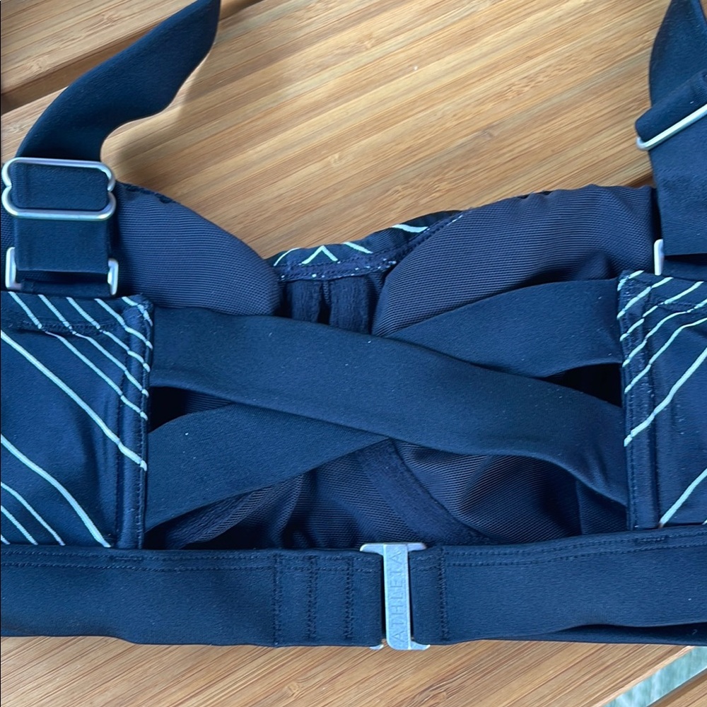 Athleta Black Striped bikini top - Picture 7 of 7